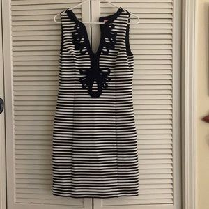 Lilly Pulitzer Blue and White Striped Dress